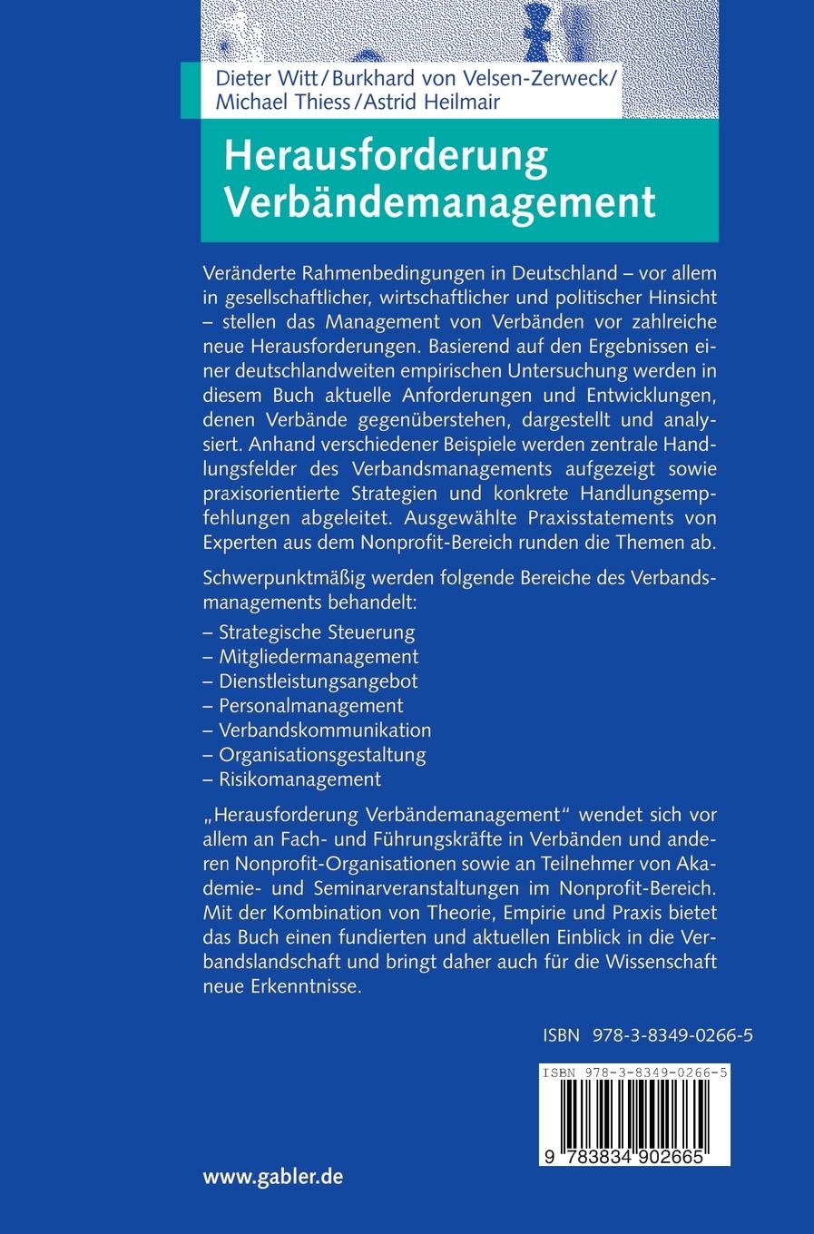 Rückseitencover Herausforderung Verbändemanagement