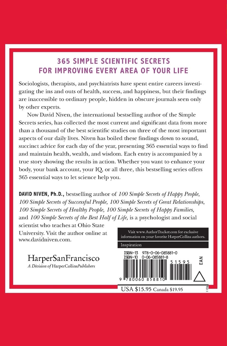 Rückseitencover Simple Secrets for Becoming Healthy, Wealthy, and Wise