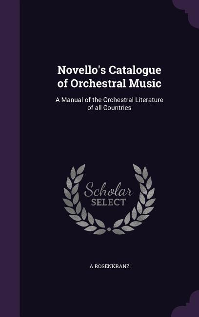 Vorderes Coverbild Novello's Catalogue of Orchestral Music