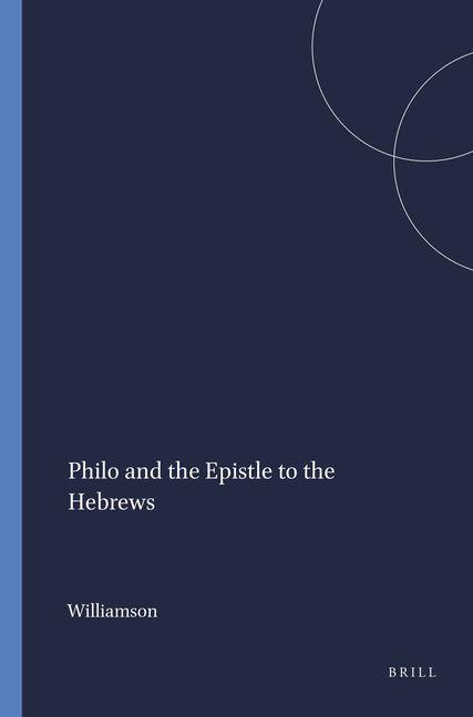 Vorderes Coverbild Philo and the Epistle to the Hebrews