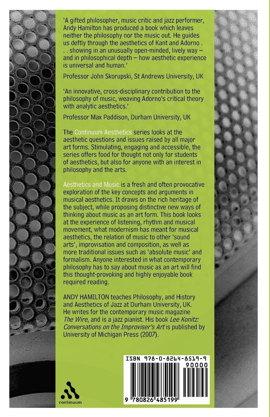 Rückseitencover Aesthetics and Music