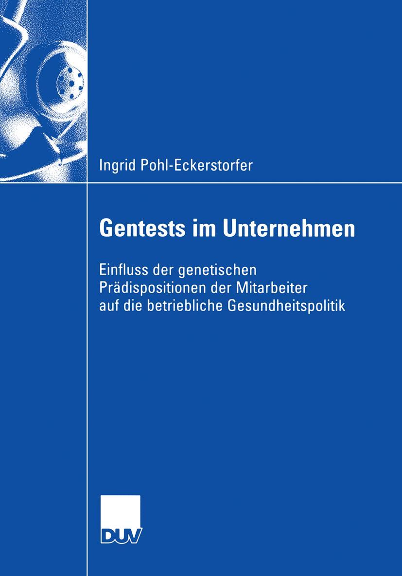 Vorderes Coverbild Gentests im Unternehmen