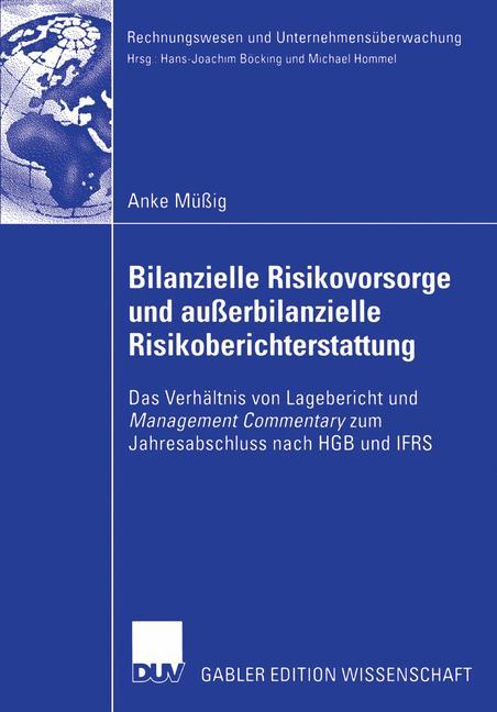 Vorderes Coverbild Bilanzielle Risikovorsorge und außerbilanzielle Risikoberichterstattung