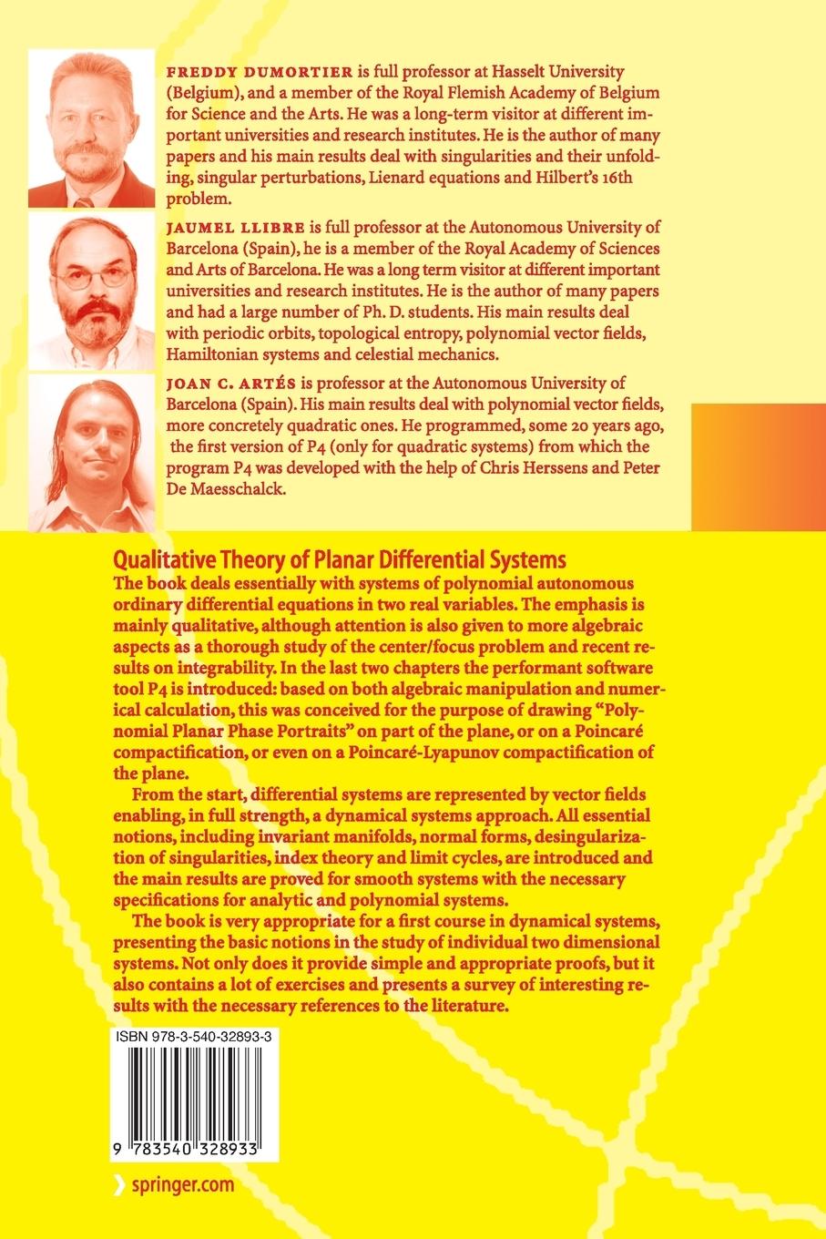 Rückseitencover Qualitative Theory of Planar Differential Systems