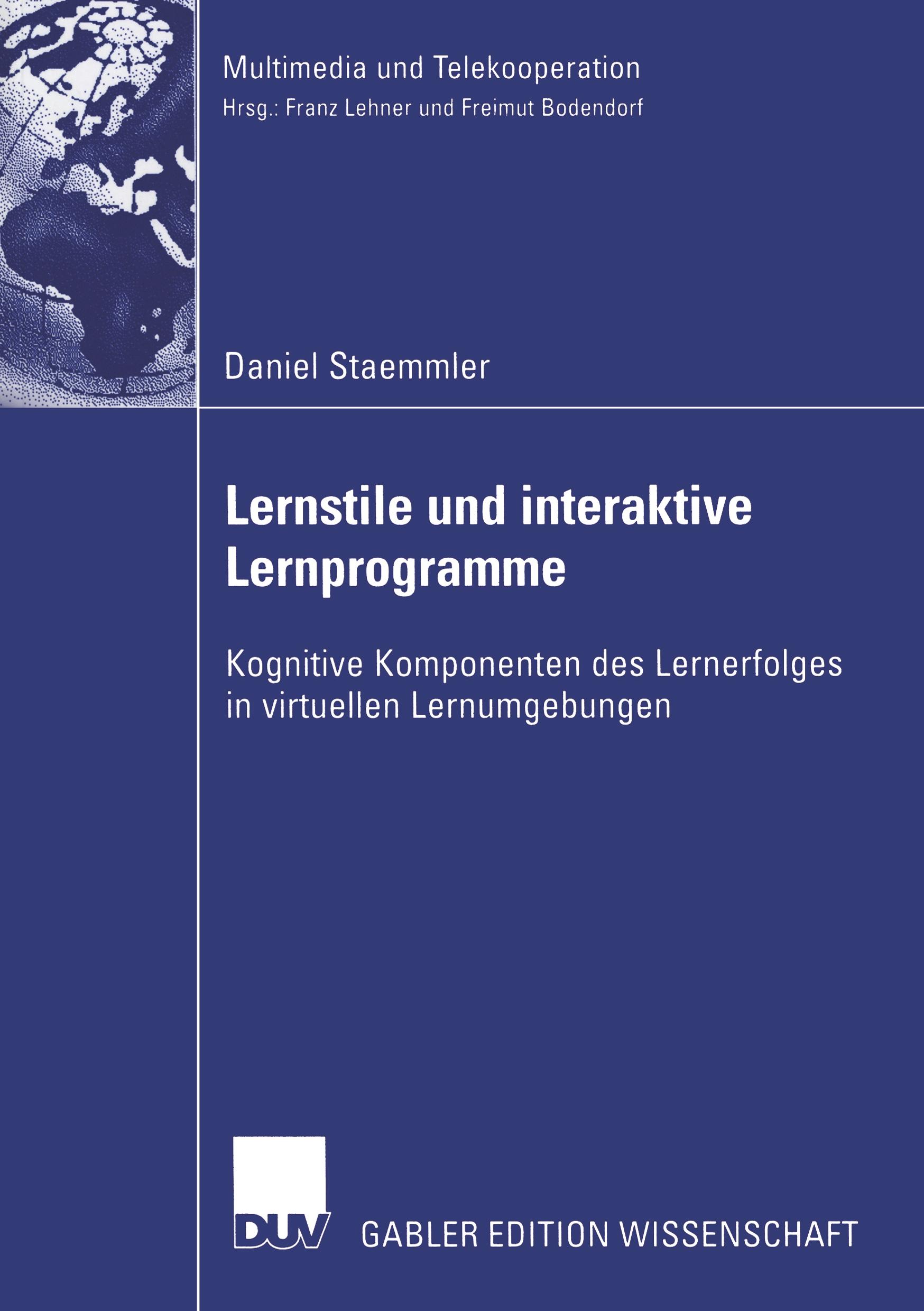 Vorderes Coverbild Lernstile und interaktive Lernprogramme