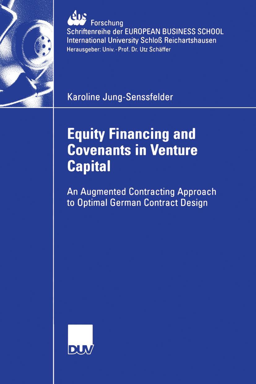 Vorderes Coverbild Equity Financing and Covenants in Venture Capital