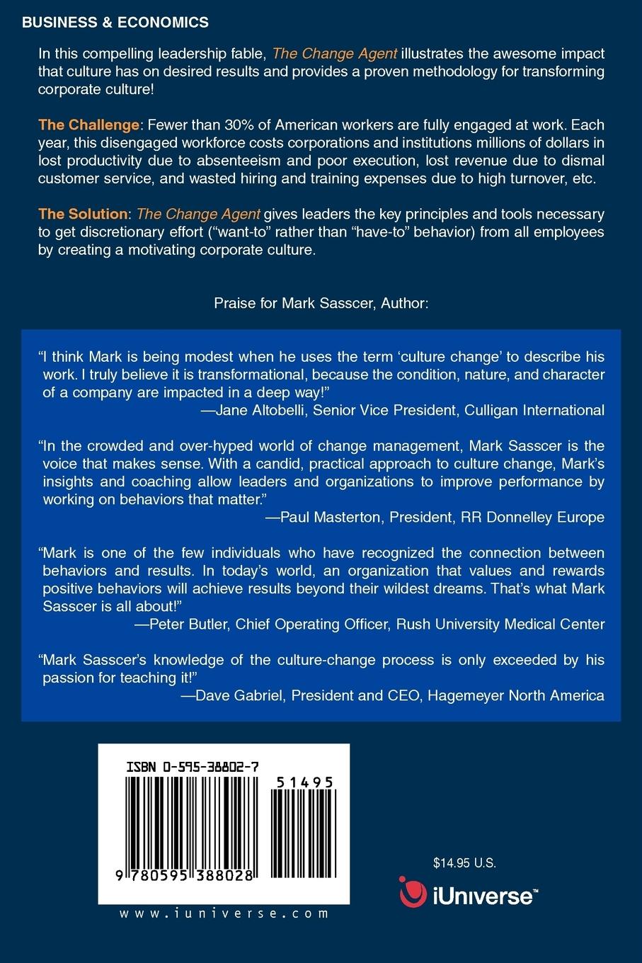 Rückseitencover The Change Agent
