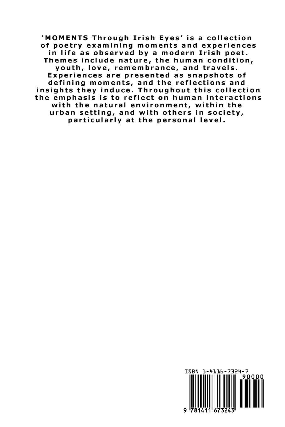 Rückseitencover Moments Through Irish Eyes