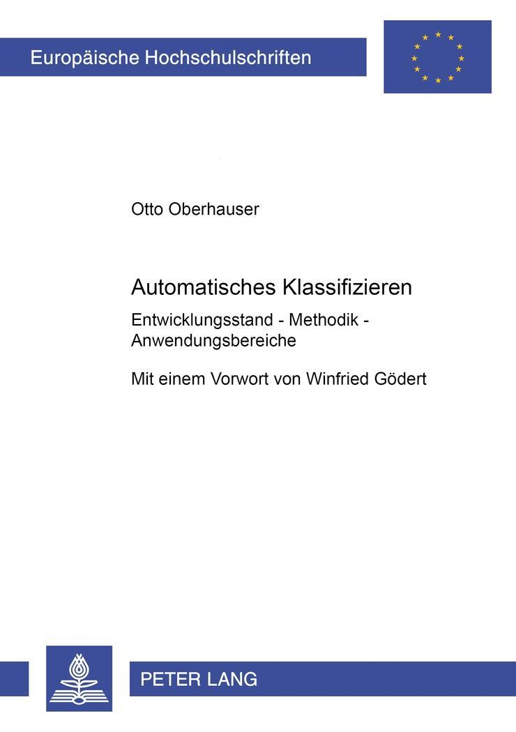 Vorderes Coverbild Automatisches Klassifizieren