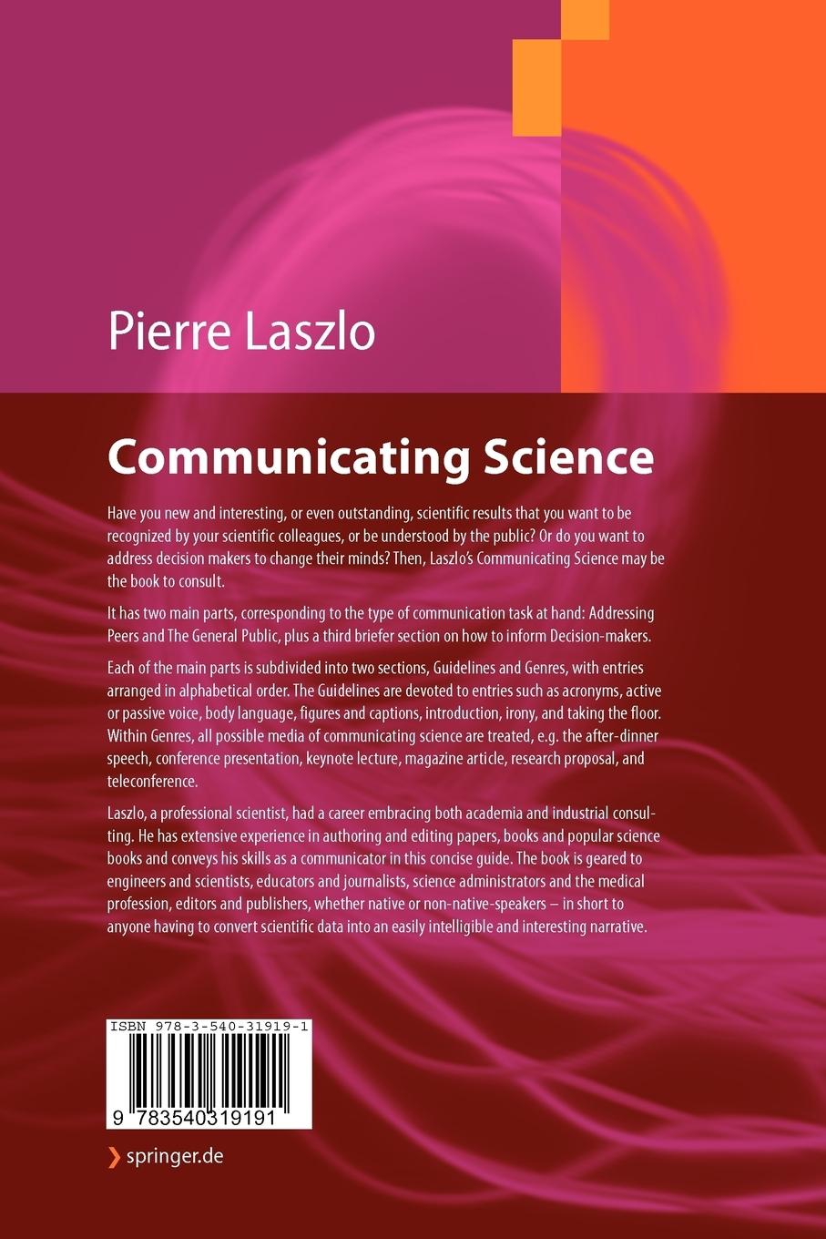 Rückseitencover Communicating Science