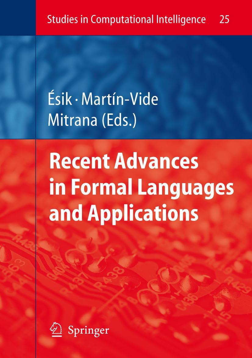 Vorderes Coverbild Recent Advances in Formal Languages and Applications