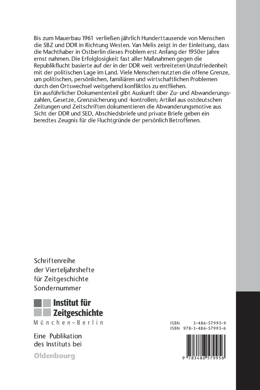 Rückseitencover "Republikflucht"