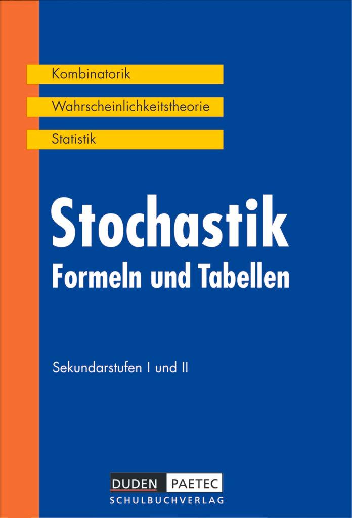 Vorderes Coverbild Duden  Formeln und Tabellen. Stochastik Sekundarstufen I und II. RSR