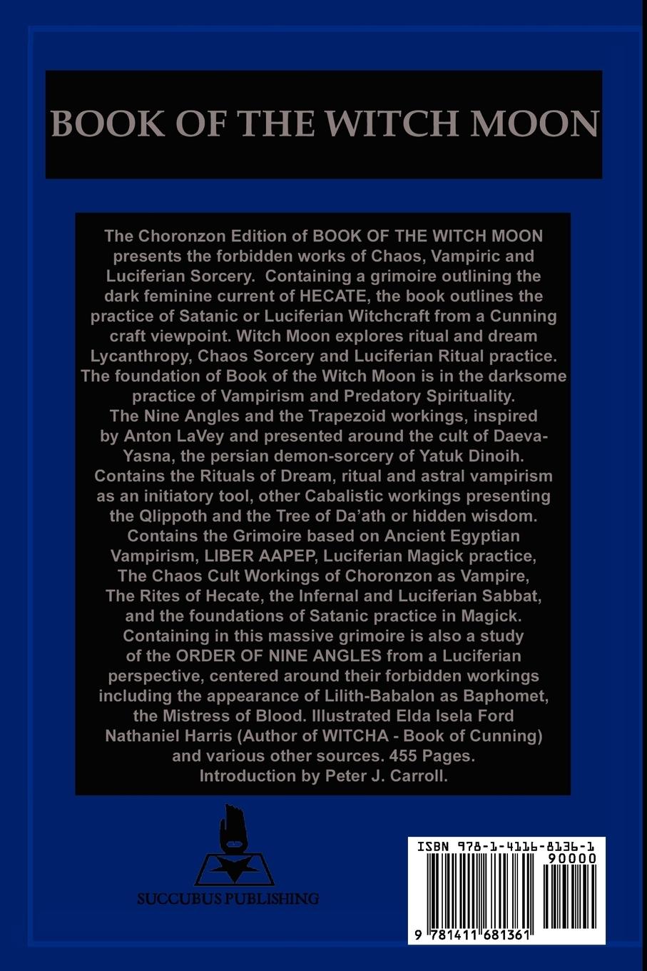 Rückseitencover Book of the Witch Moon