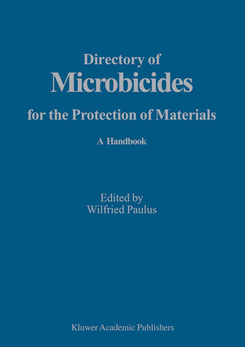 Vorderes Coverbild Directory of Microbicides for the Protection of Materials