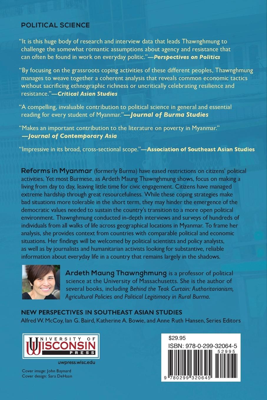 Rückseitencover Everyday Economic Survival in Myanmar