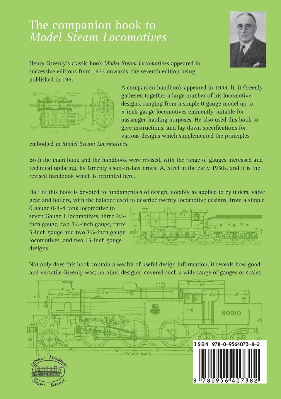 Rückseitencover Greenly's Model Steam Locomotive Designs and Specifications