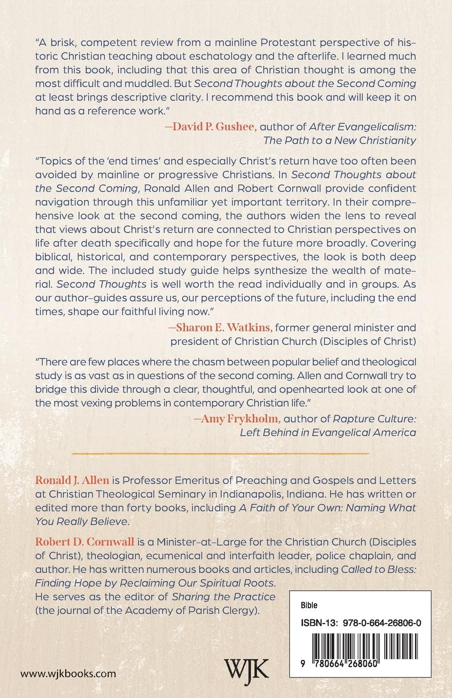 Rückseitencover Second Thoughts about the Second Coming