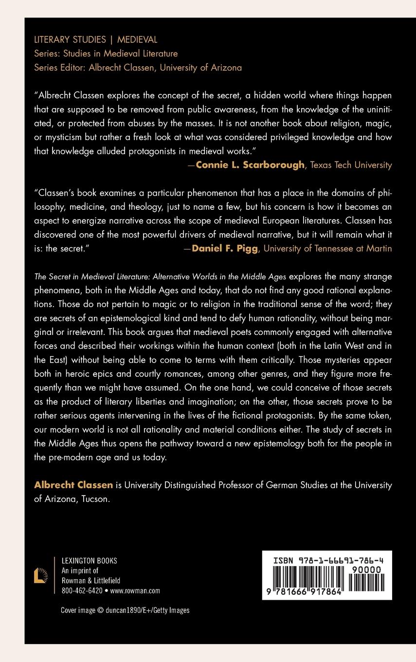 Rückseitencover Secret in Medieval Literature