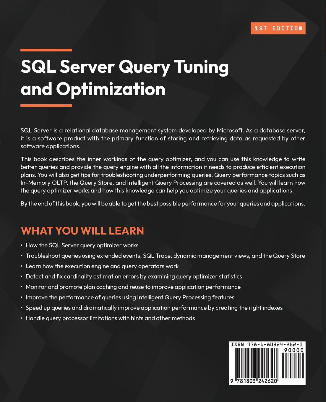 Rückseitencover SQL Server Query Tuning and Optimization