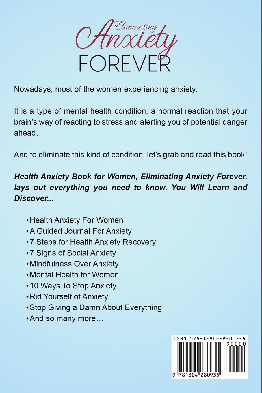 Rückseitencover Health Anxiety Book For Women