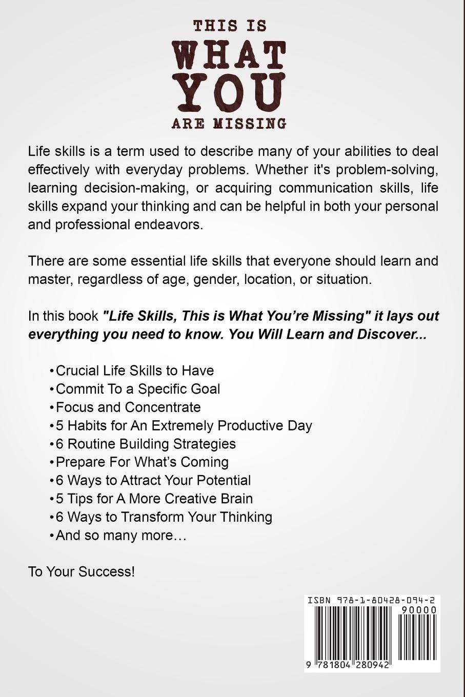 Rückseitencover Life Skills Book