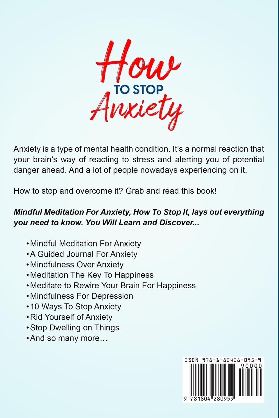 Rückseitencover Mindful Meditation For Anxiety