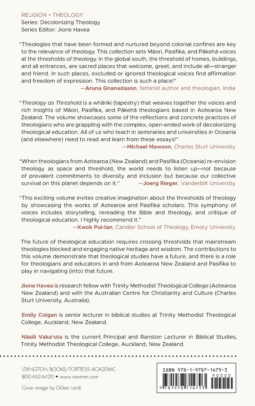 Rückseitencover Theology as Threshold