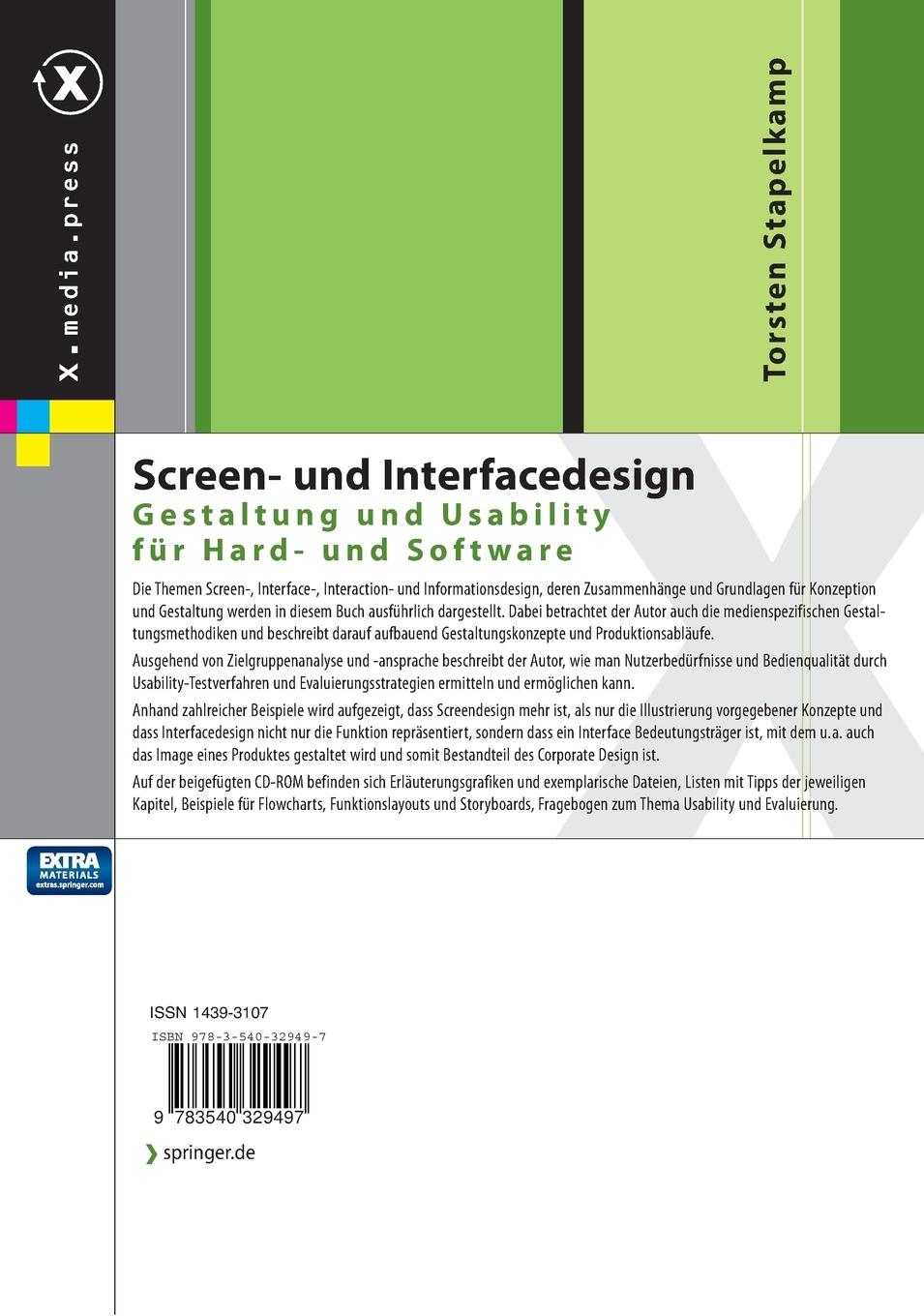 Rückseitencover Screen- und Interfacedesign