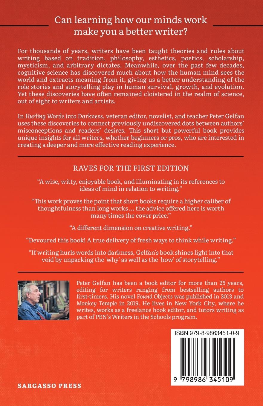 Rückseitencover Hurling Words into Darkness