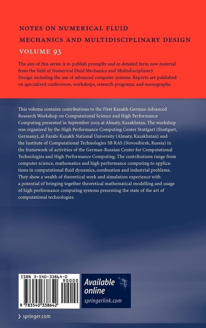 Rückseitencover Advances in High Performance Computing and Computational Sciences