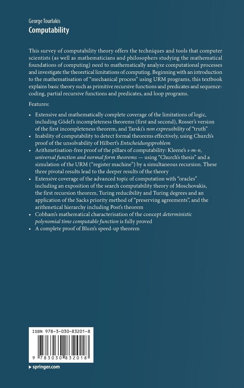 Rückseitencover Computability