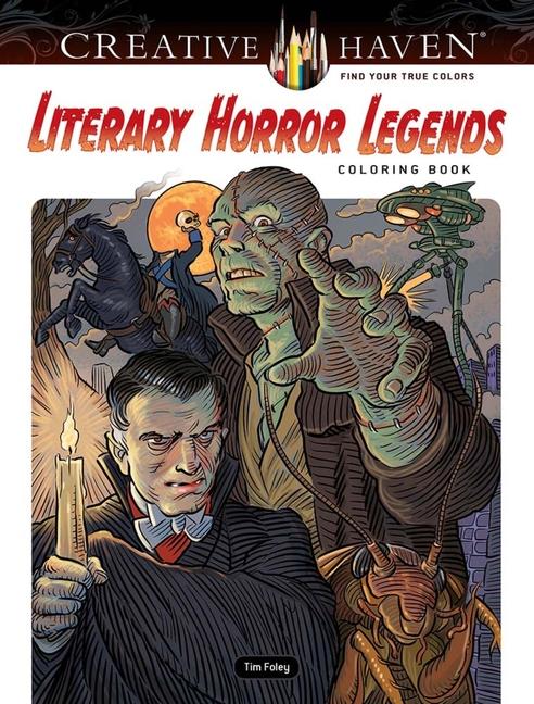 Vorderes Coverbild Creative Haven Literary Horror Legends Coloring Book
