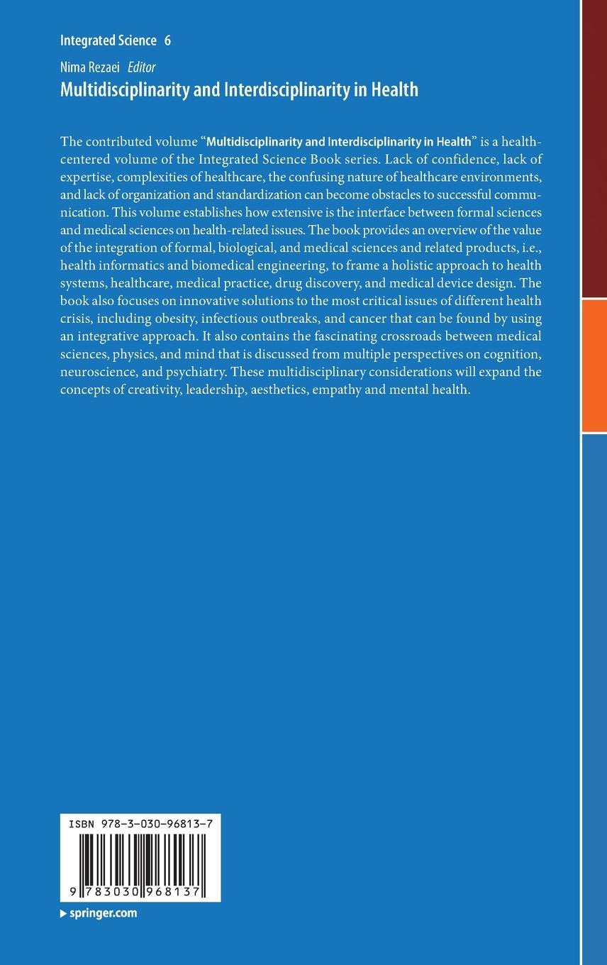 Rückseitencover Multidisciplinarity and Interdisciplinarity in Health