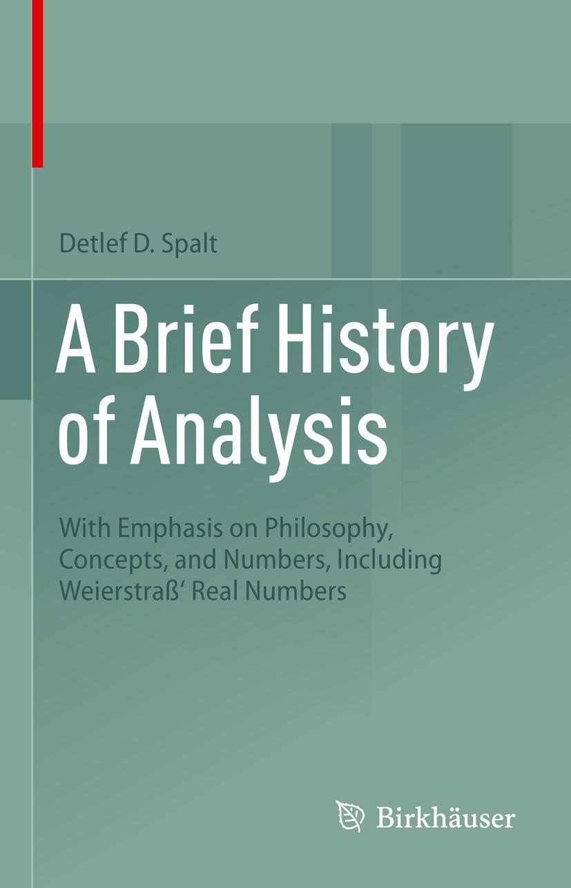 Vorderes Coverbild A Brief History of Analysis