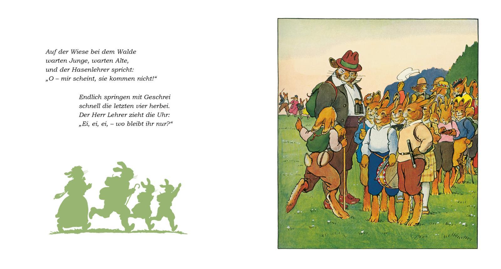 Beispielinhalt (Bild) Die Häschenschule: Ein Ausflug in der Häschenschule