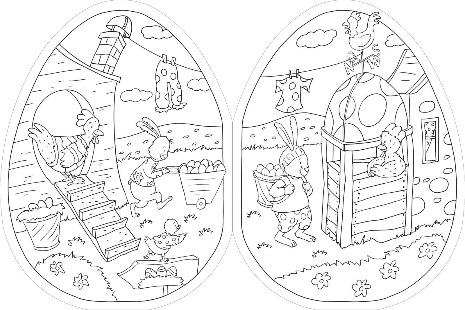 Beispielinhalt (Bild) Mein dickes Oster-Malbuch