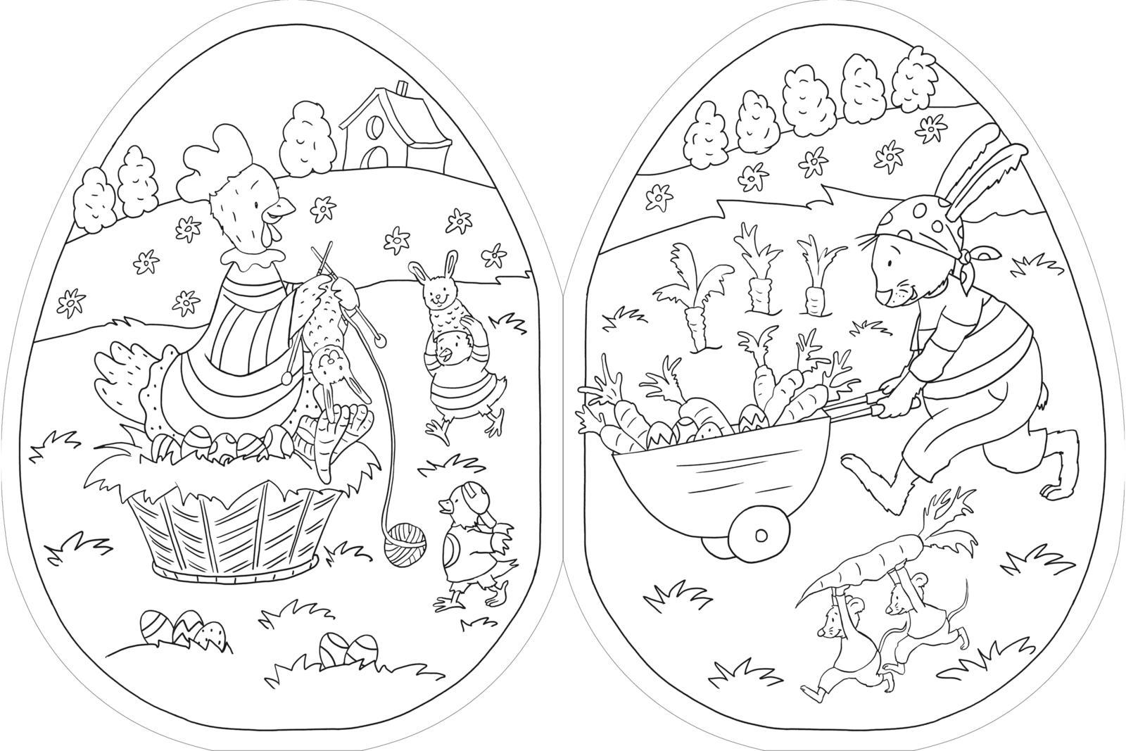 Beispielinhalt (Bild) Mein dickes Oster-Malbuch