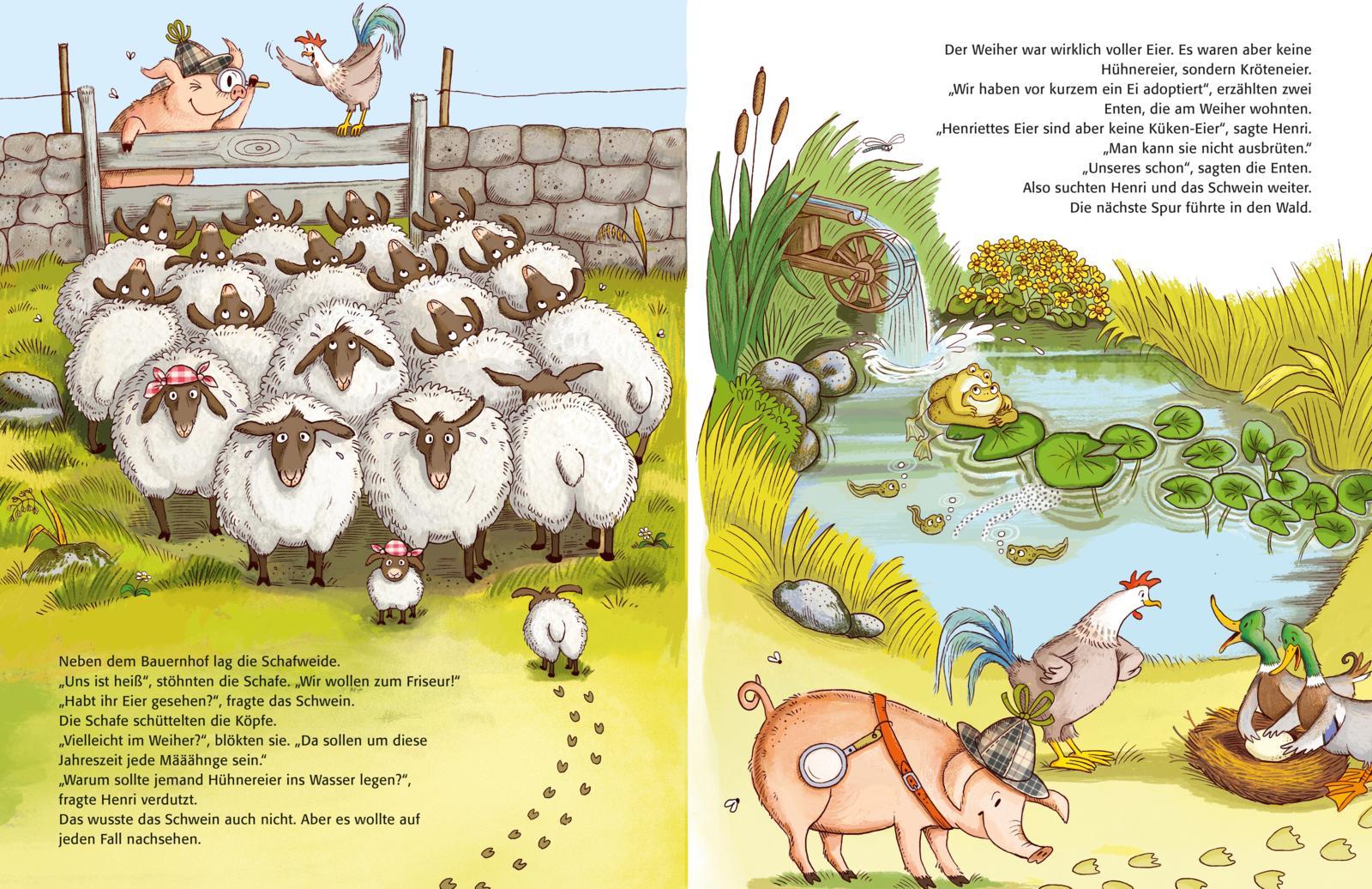 Beispielinhalt (Bild) Henri und Henriette 4: Die Eier sind weg!