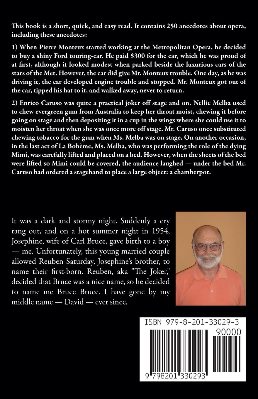 Rückseitencover 250 Anecdotes About Opera