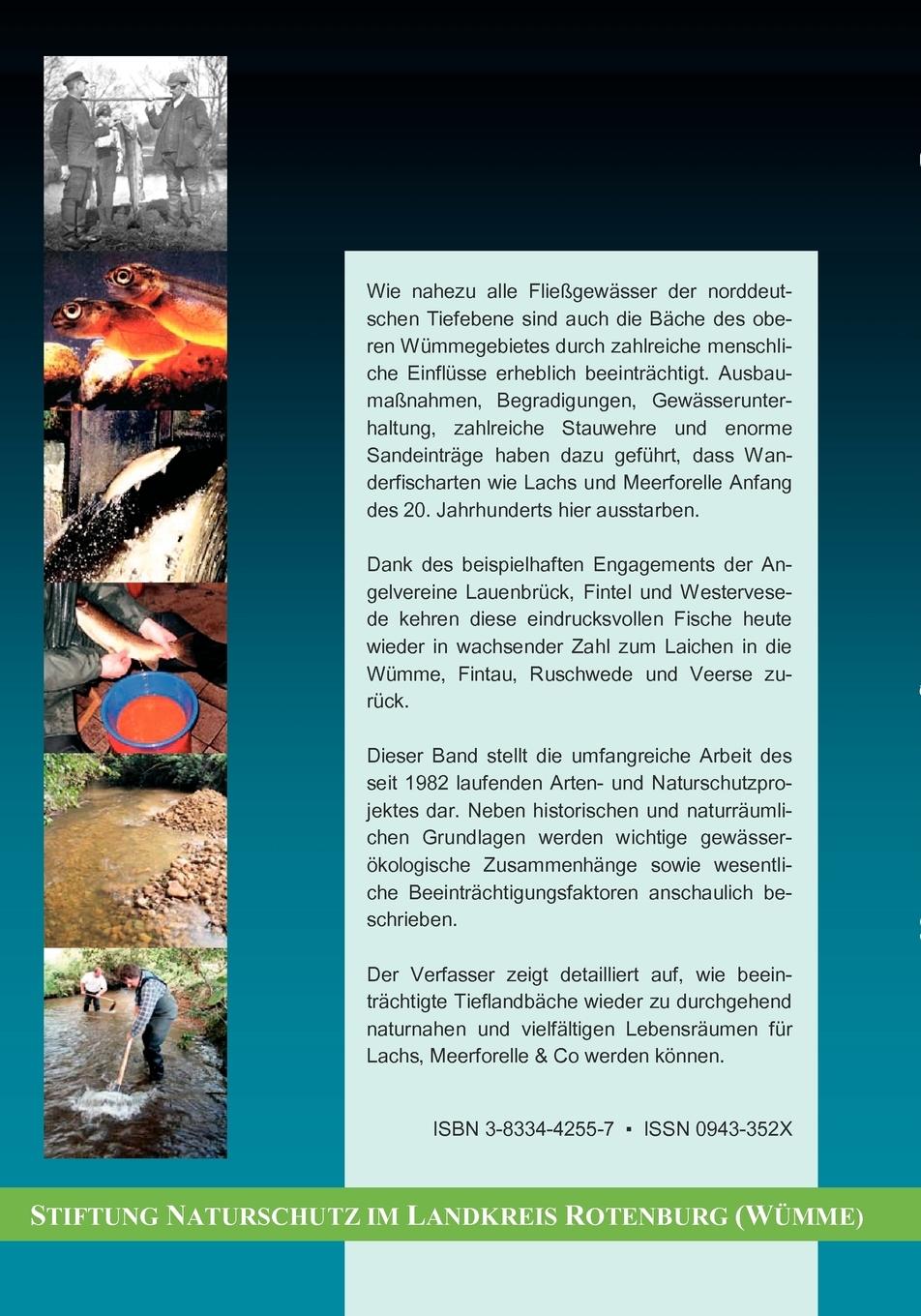 Rückseitencover Wiederansiedlung von Lachs und Meerforelle im oberen Wümmegebiet