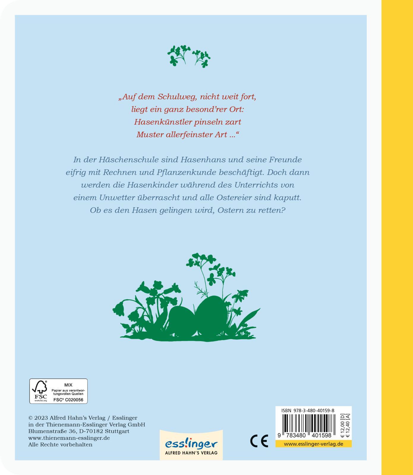 Rückseitencover Die Häschenschule: Ostern in der Häschenschule