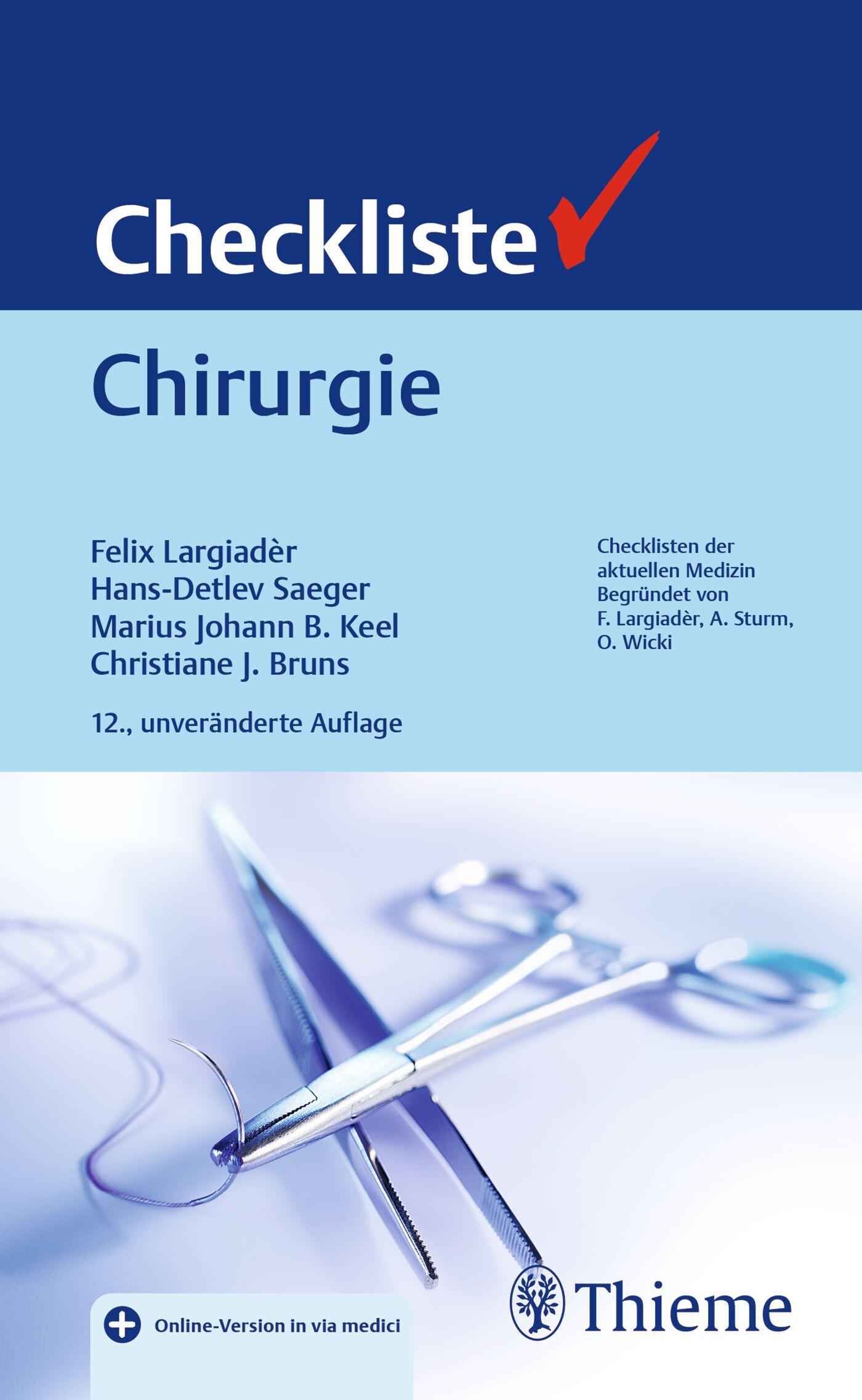 Vorderes Coverbild Checkliste Chirurgie