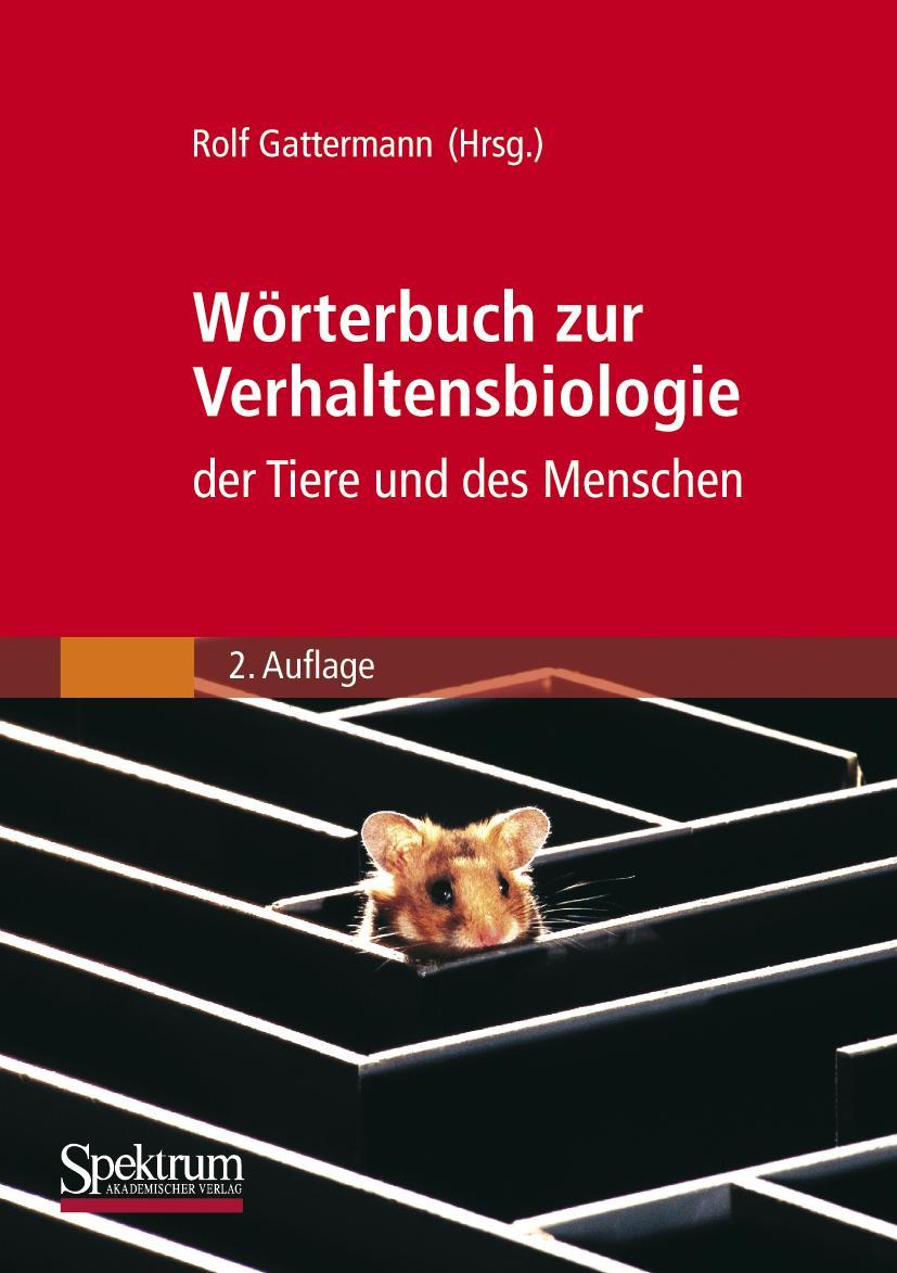 Vorderes Coverbild Wörterbuch zur Verhaltensbiologie der Tiere und des Menschen