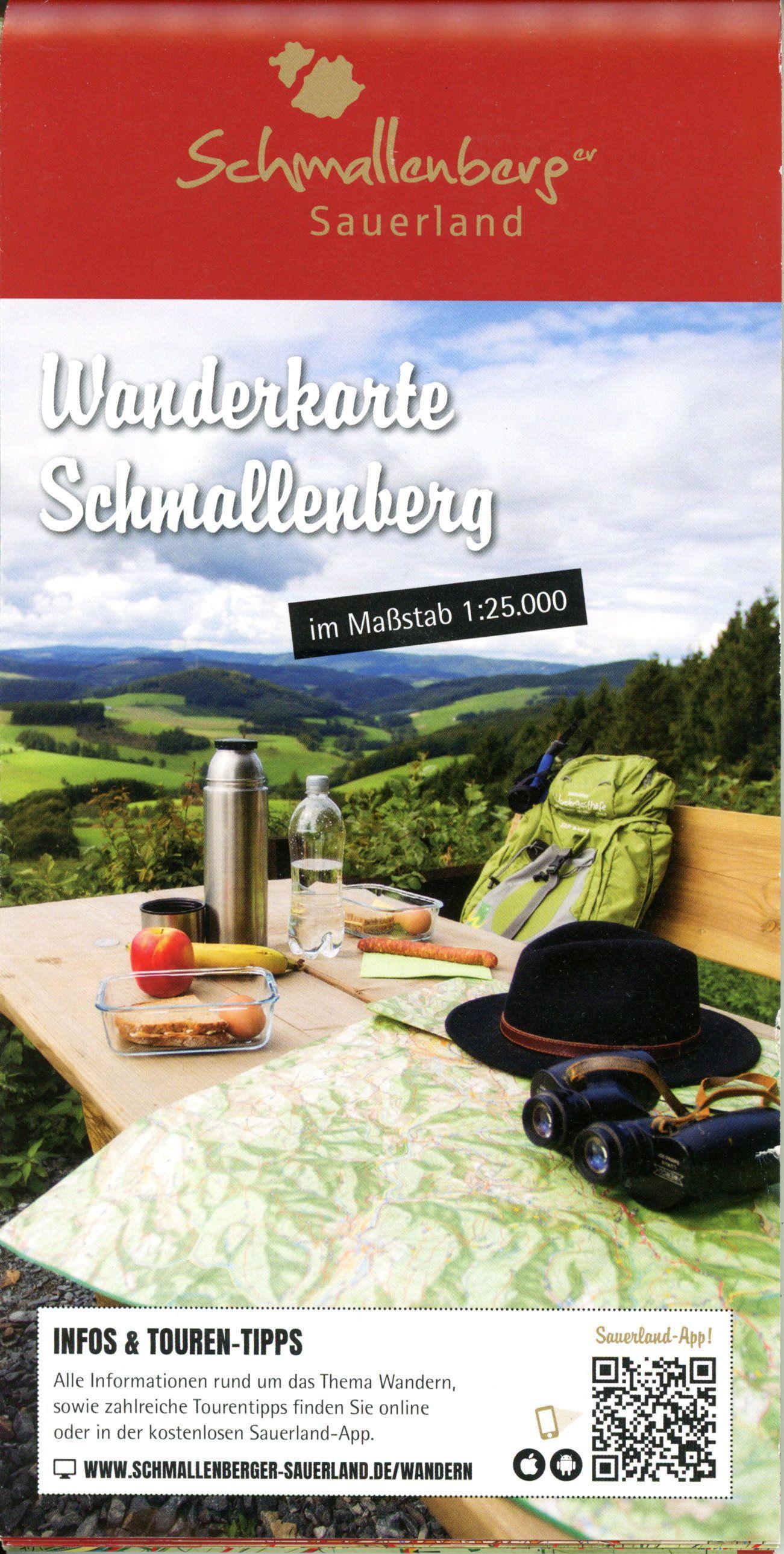 Vorderes Coverbild Wanderkarte Schmallenberg