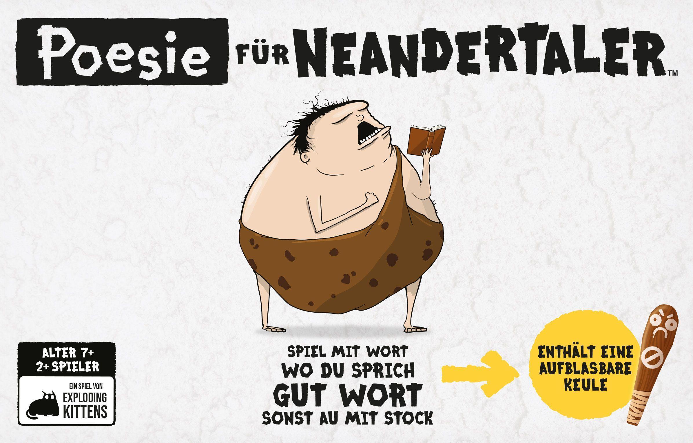 Vorderes Coverbild Poesie für Neandertaler