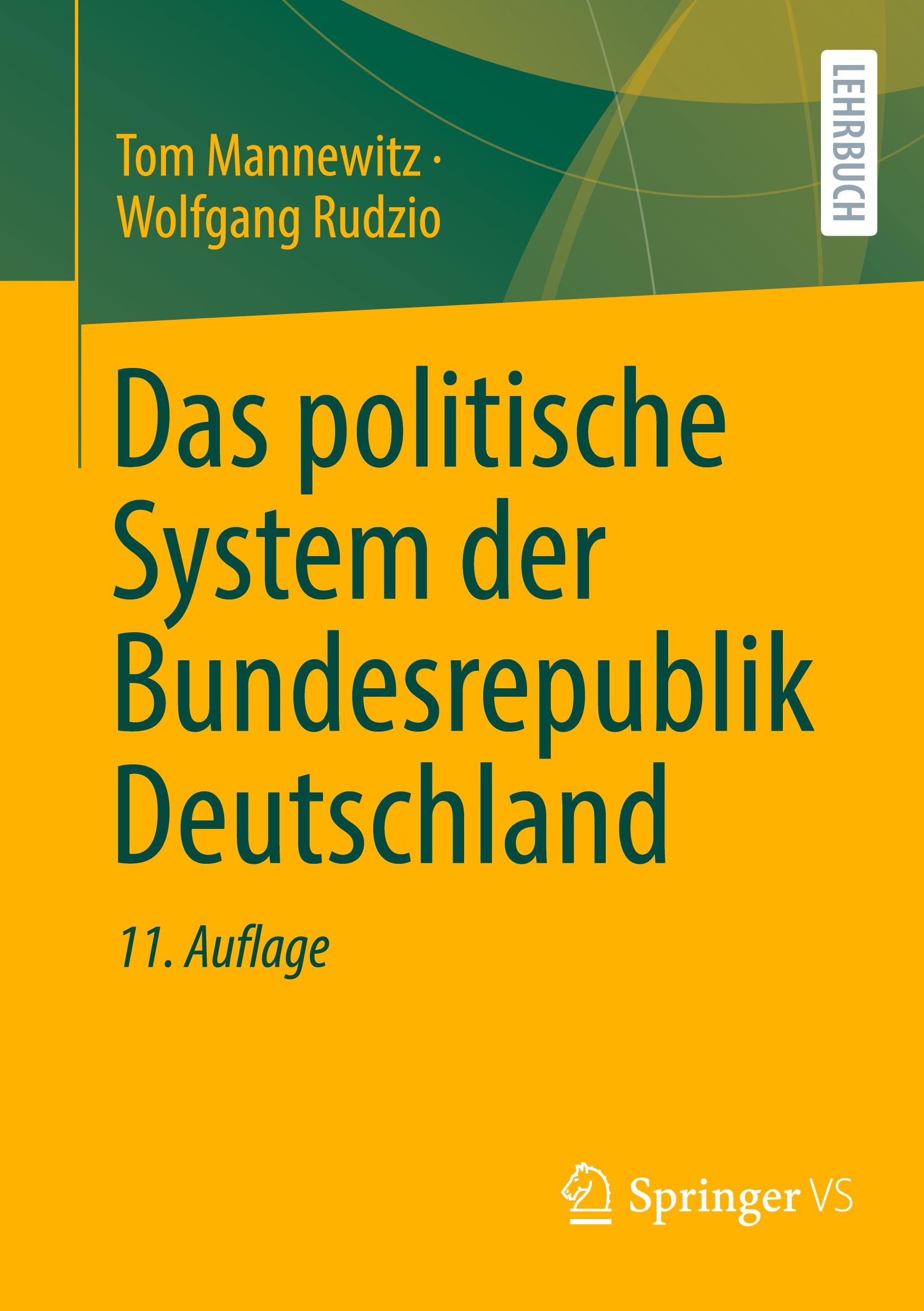 Vorderes Coverbild Das politische System der Bundesrepublik Deutschland