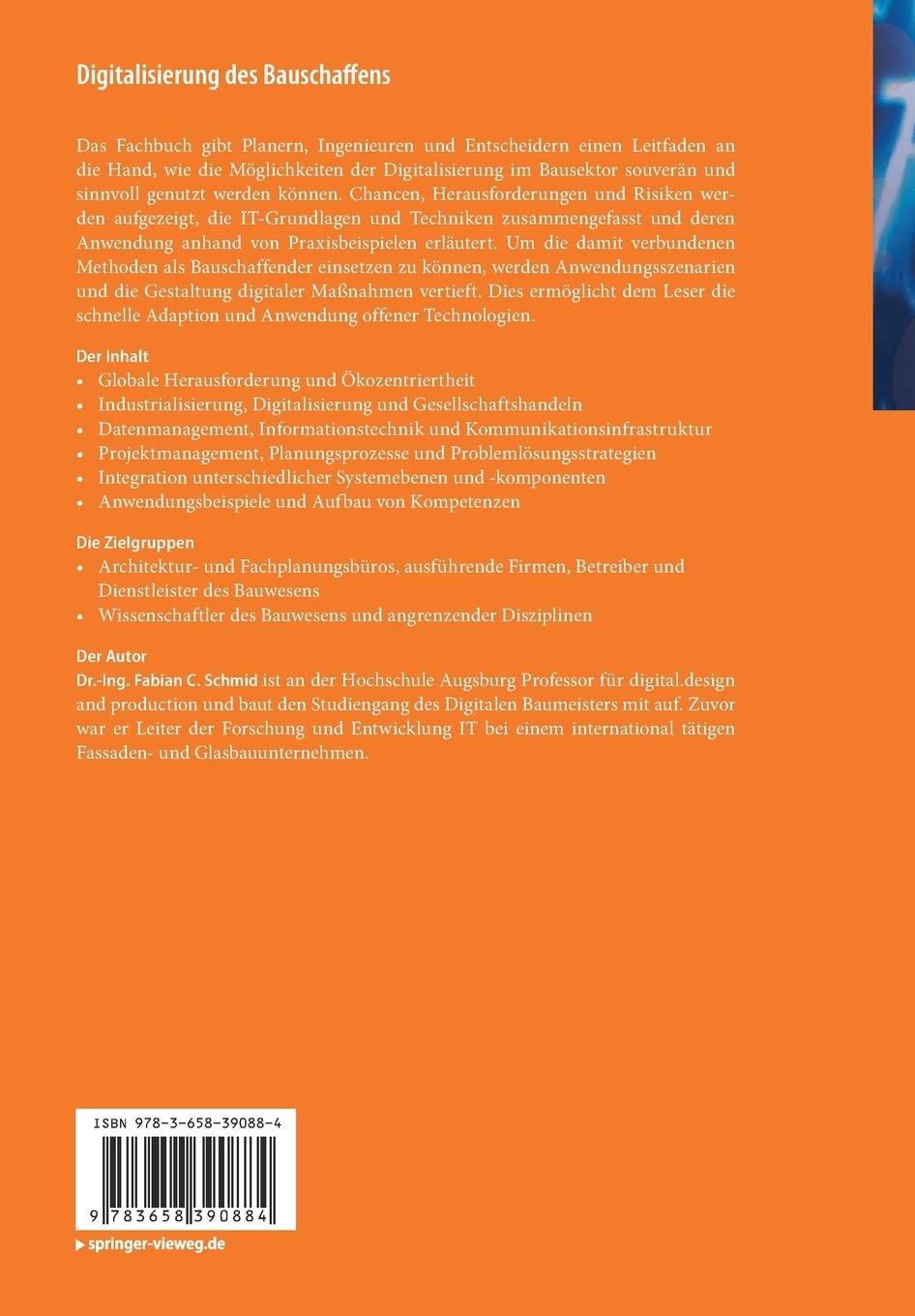 Rückseitencover Digitalisierung des Bauschaffens