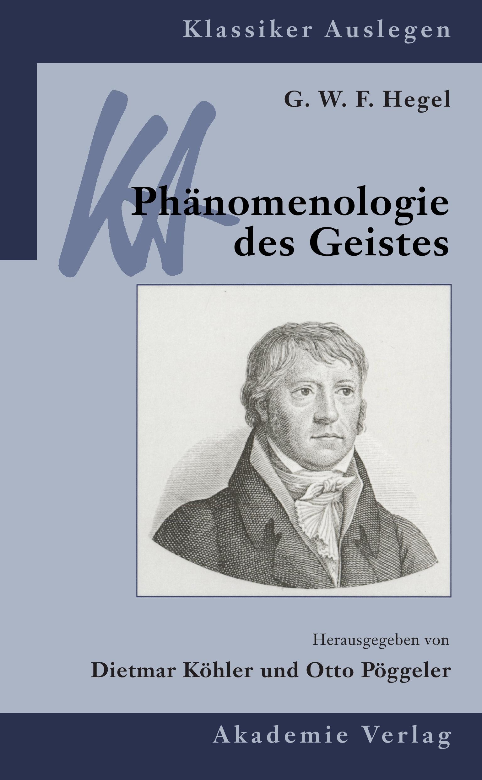 Vorderes Coverbild Phänomenologie des Geistes