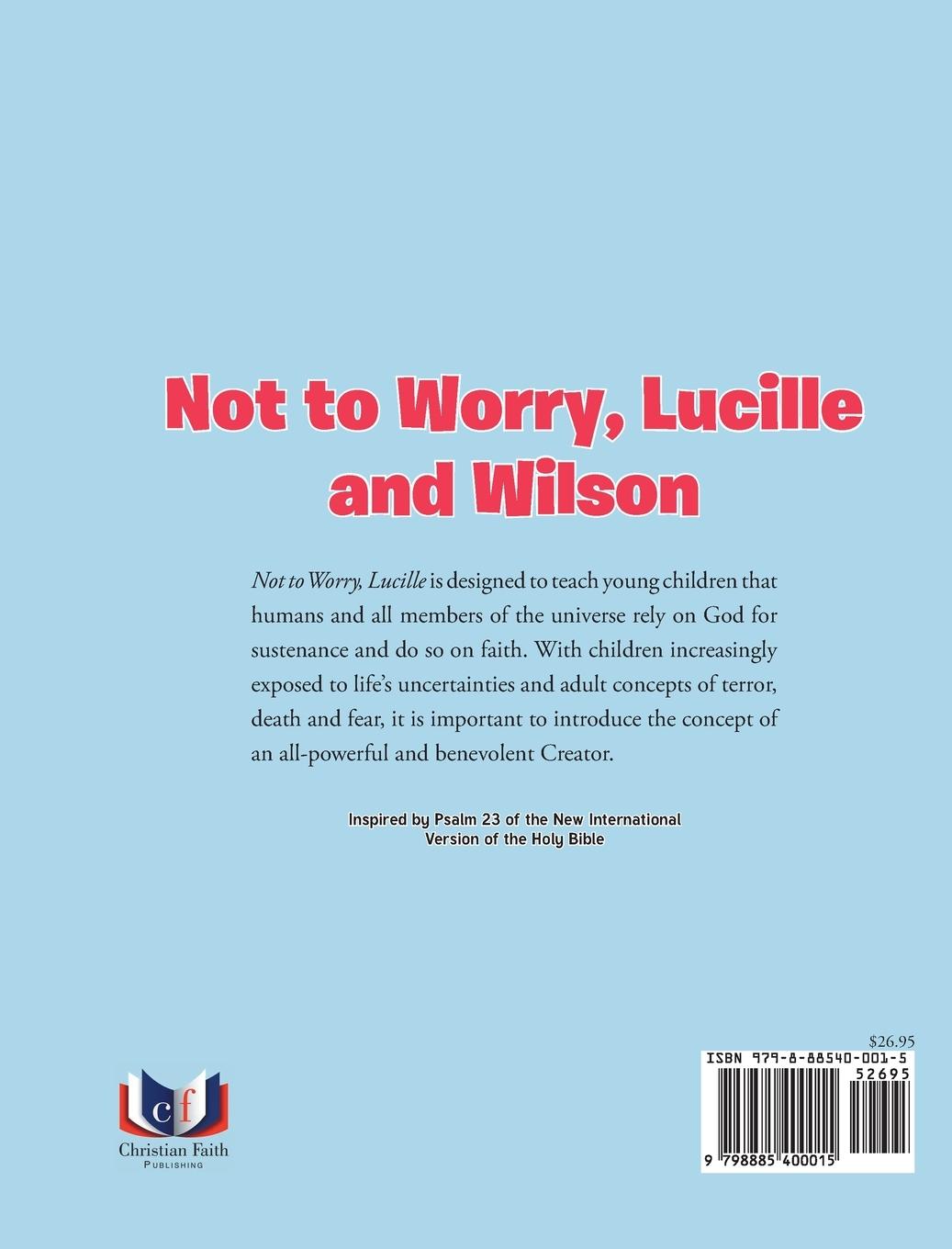 Rückseitencover Not to Worry, Lucille and Wilson